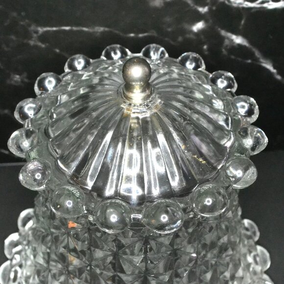 Beautiful Press Glass Lampshade Designs Candlewicking Top Bottom  Room Decor - Picture 4 of 6